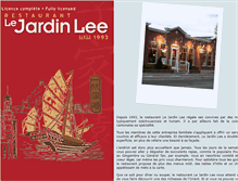 Tablet Screenshot of jardinlee.com
